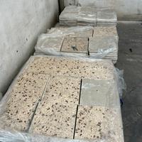 Piastrelle 40x40 graniglia anni 60 marrone crema