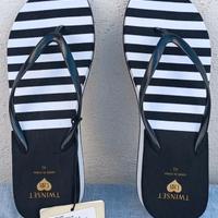 Infradito alte Twinset bianche e nere 41 nuove