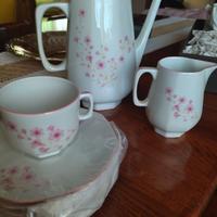 Servizio da the per 5 in porcellana di Limoges.