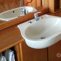 Base mobile bagno sospesa + lavabo