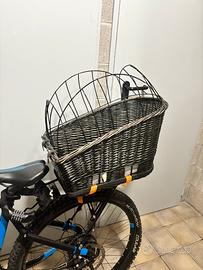 Cestino / cesta posteriore bici cane
