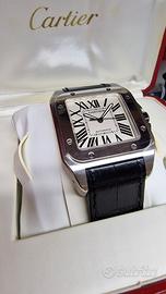 Cartier Santos 100 XL, Full Set, Autentico 