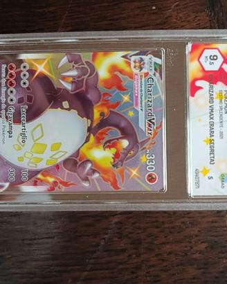 Charizard vmax shiny Graad 9½