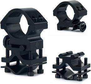 Rail Mount Anello di Montaggio Torcia Ottica