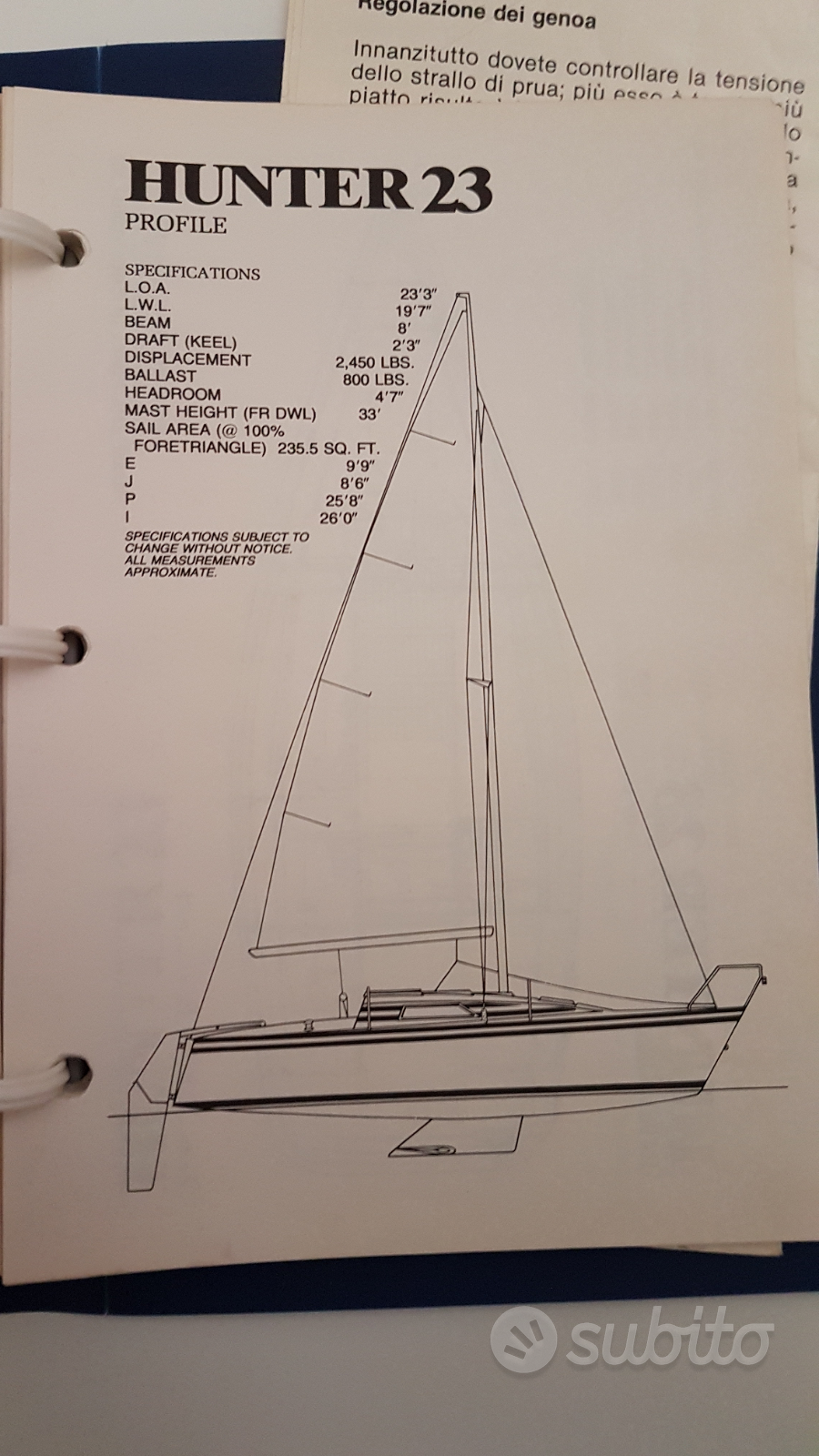 Hunter 23 — Vedi foto 1