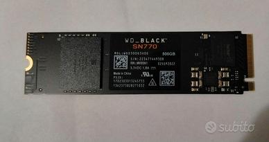 Ssd M.2 NVMe WD_Black 500 GB - SN770