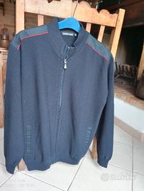Maglione con cerniera e tasche