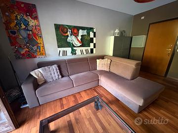 Divano letto 3 posti con chaise-longue