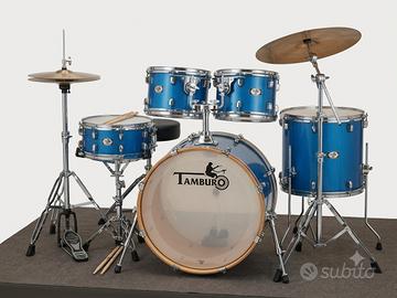 Batteria Acustica Tamburo T5 Blue Sparkle – Set Co