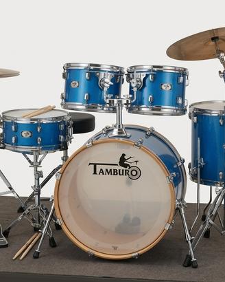 Batteria Acustica Tamburo T5 Blue Sparkle – Set Co