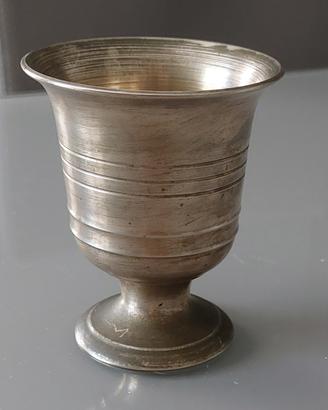 Mortaio con pestello vintage h9 cm ottone  antico