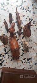 Animali in legno