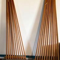 Separé vintage anni '70-'80 in legno massello