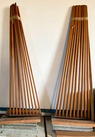 Separé vintage anni '70-'80 in legno massello