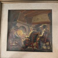 Quadro olio su tavola