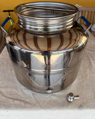 Fusto inox Sansone da 30 litri Modello Europa