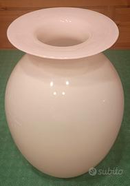 Vaso rosa in vetro di Murano