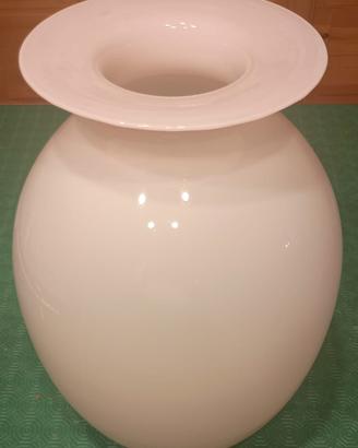 Vaso rosa in vetro di Murano
