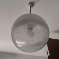 Lampadario anni '70 vetro soffiato