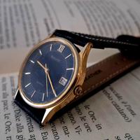 Orologio Accurist Quartz nero e oro - Vintage