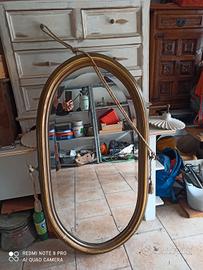 specchio ovale antico