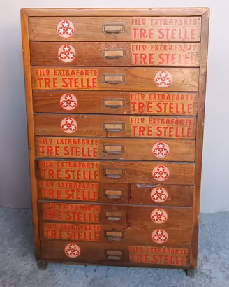 cassettiera Tre Stelle per merceria 