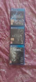 3 GIOCHI PS4 FALLOUT 4  SKYRIM D. E. STAR WARS B2