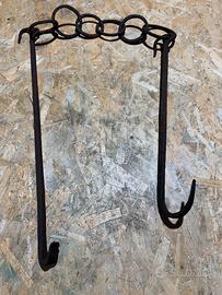 Gancio e catena per focolare