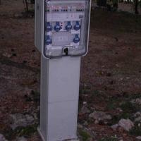 colonnina distribuzione elettrica in VTR