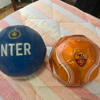 Palloni ufficiali Inter e Roma