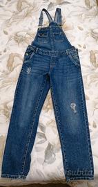 Salopette di jeans tg 14 cm 170