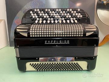 Fisarmonica Excelsior a bottoni, 4/5 120 bassi