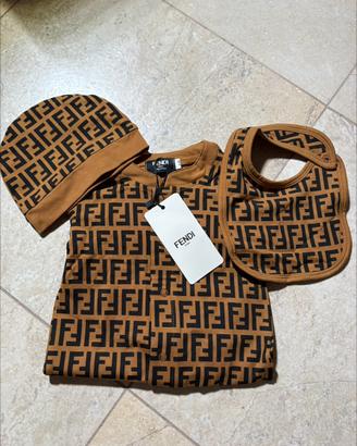 Completo fendi neonati 0-3 mesi