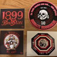 Blocco adesivi ultras Milan diverse annate