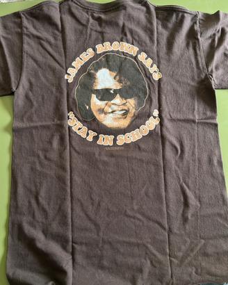 Maglietta Vintage James Brown Says Stay in School