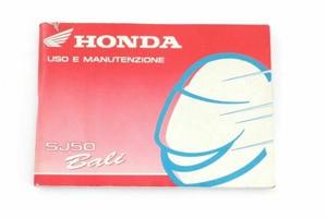 Libretto uso e manutenzione Honda Bali SJ 50