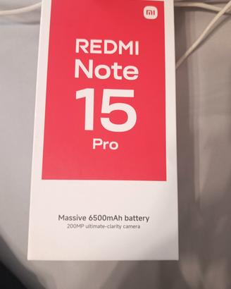 REDMI NOTE 15 PRO APPENA COMPRATO 