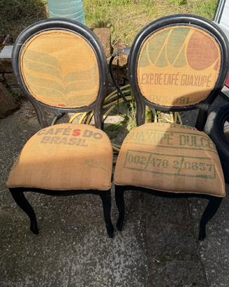 Sedie vintage legno shabby/chic bistrot 800