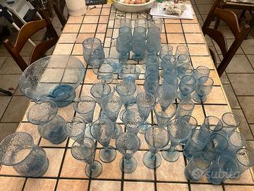 Servizio da Tavola in Vetro Artistico "Pulegoso" -