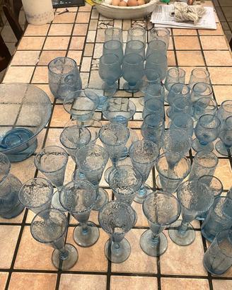 Servizio da Tavola in Vetro Artistico "Pulegoso" -