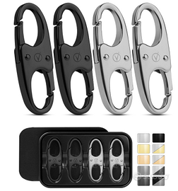 4 Clip di sicurezza lucchetto a moschettone compat