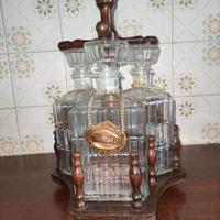 Porta liquori in legno vintage