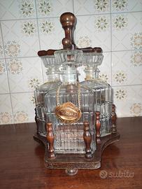 Porta liquori in legno vintage