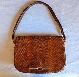 Borsa spalla di pitone Vintage 