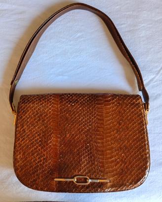 Borsa spalla di pitone Vintage 