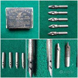 Scatola di pennini F. Soennecken antica