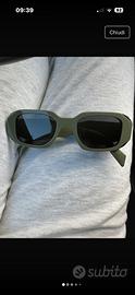 Occhiali da sole Prada verde oliva PR 17WS 13N5S0