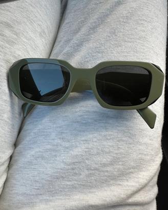 Occhiali da sole Prada verde oliva PR 17WS 13N5S0