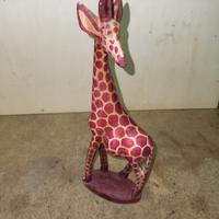 giraffa in legno