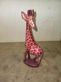 giraffa in legno